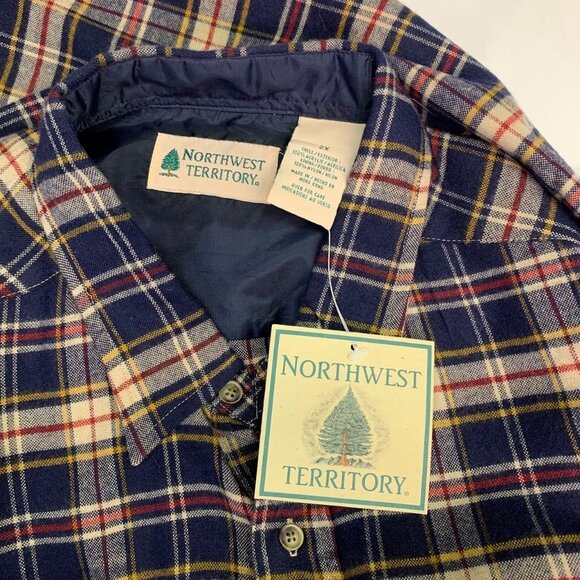 Northwest Territory Men's Plaid Lined Button Up Long Sleeve‎ Shaket SZ 2X NWT - Picture 6 of 13